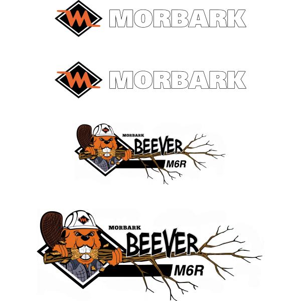 Morbark Beever M6R Decal Kit Morbark Beever M6R Decal Kit