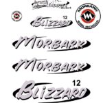 Morbark Blizzard 12 Decal Kit