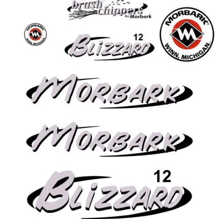 Morbark Blizzard 12 Decal Kit