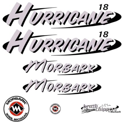 Morbark Hurricane 18 Decal Kit