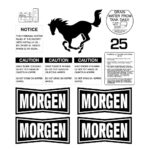 Morgen Mustang MU25 Decal Kit
