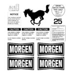 Morgen Mustang MU25 Decal Kit