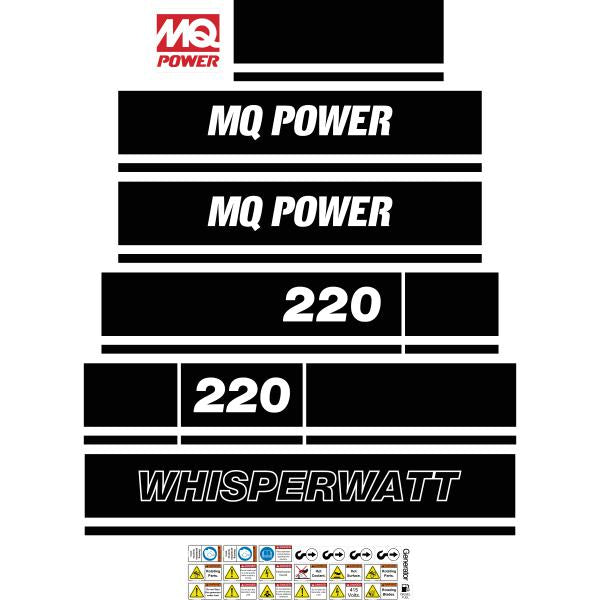 Multiquip 220 Decal Kit Multiquip 220 Decal Kit