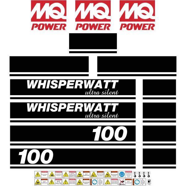 Multiquip DCA100 Decal Kit Multiquip DCA100 Decal Kit