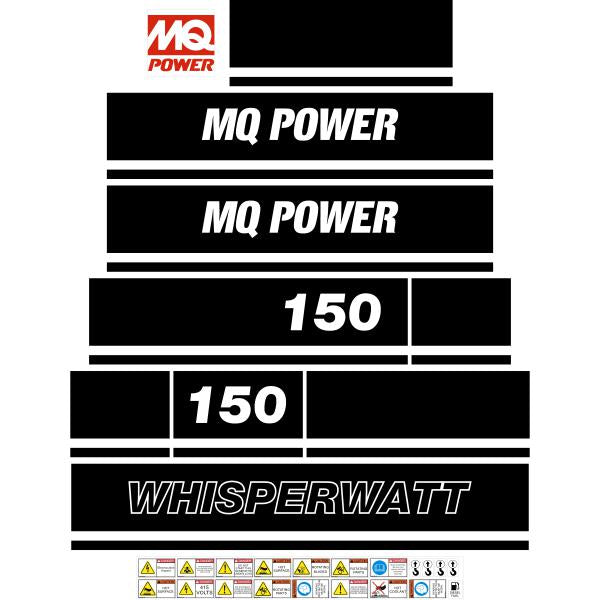 Multiquip DCA150 Decal Kit Multiquip DCA150 Decal Kit