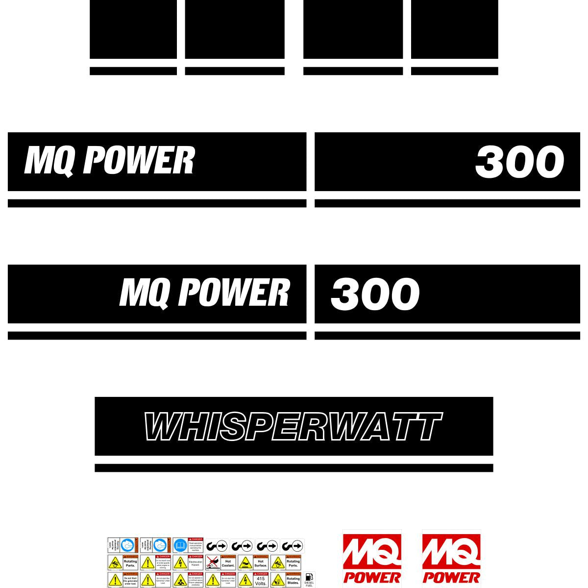 Multiquip DCA300 Decal Kit Multiquip DCA300 Decal Kit