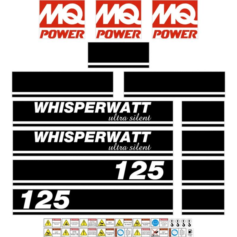 Multiquip DCI 125 Decal Kit