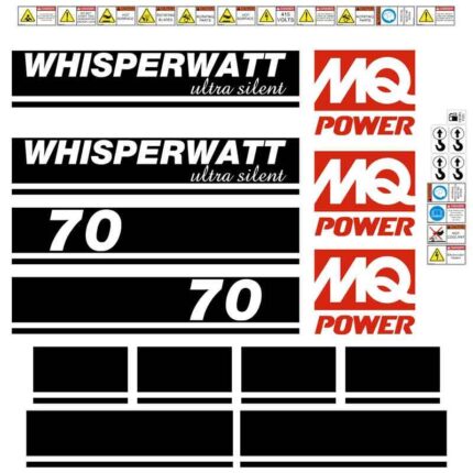 Multiquip DCI 70SS 70kva Decal Kit