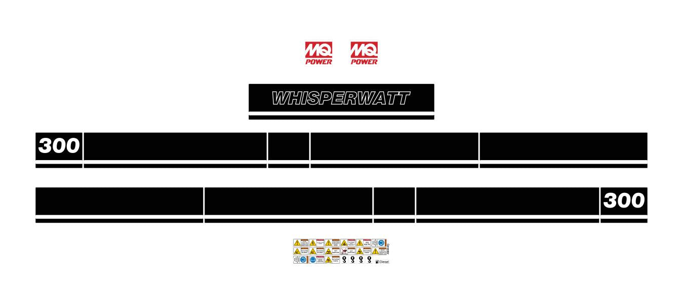 Multiquip MQP240 Decal Kit Multiquip MQP240 Decal Kit