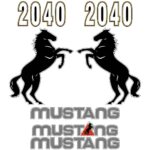 Mustang 2040 Decal Kit