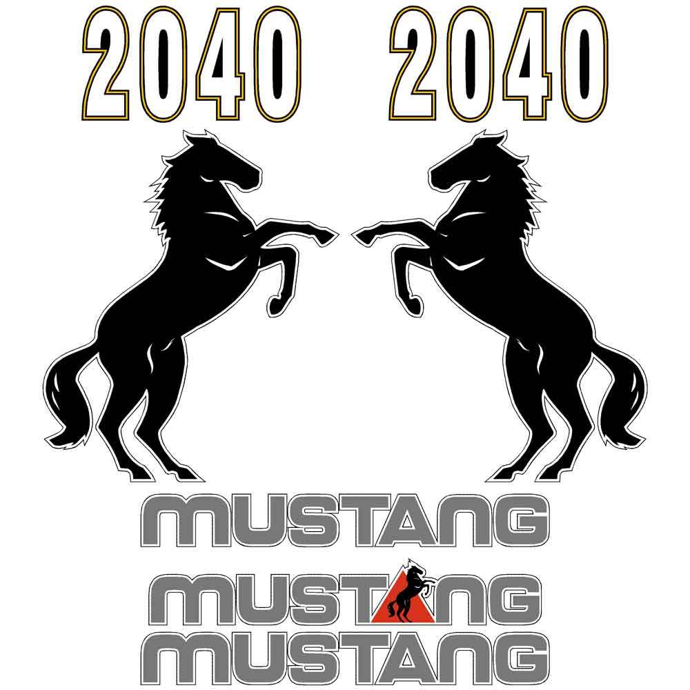 Mustang 2040 Decal Kit Mustang 2040 Decal Kit