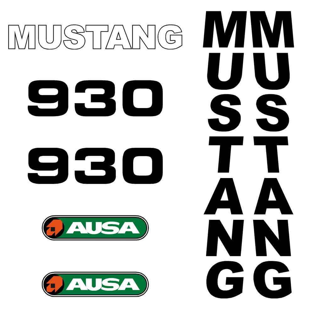 Mustang 930 Decal Kit Mustang 930 Decal Kit