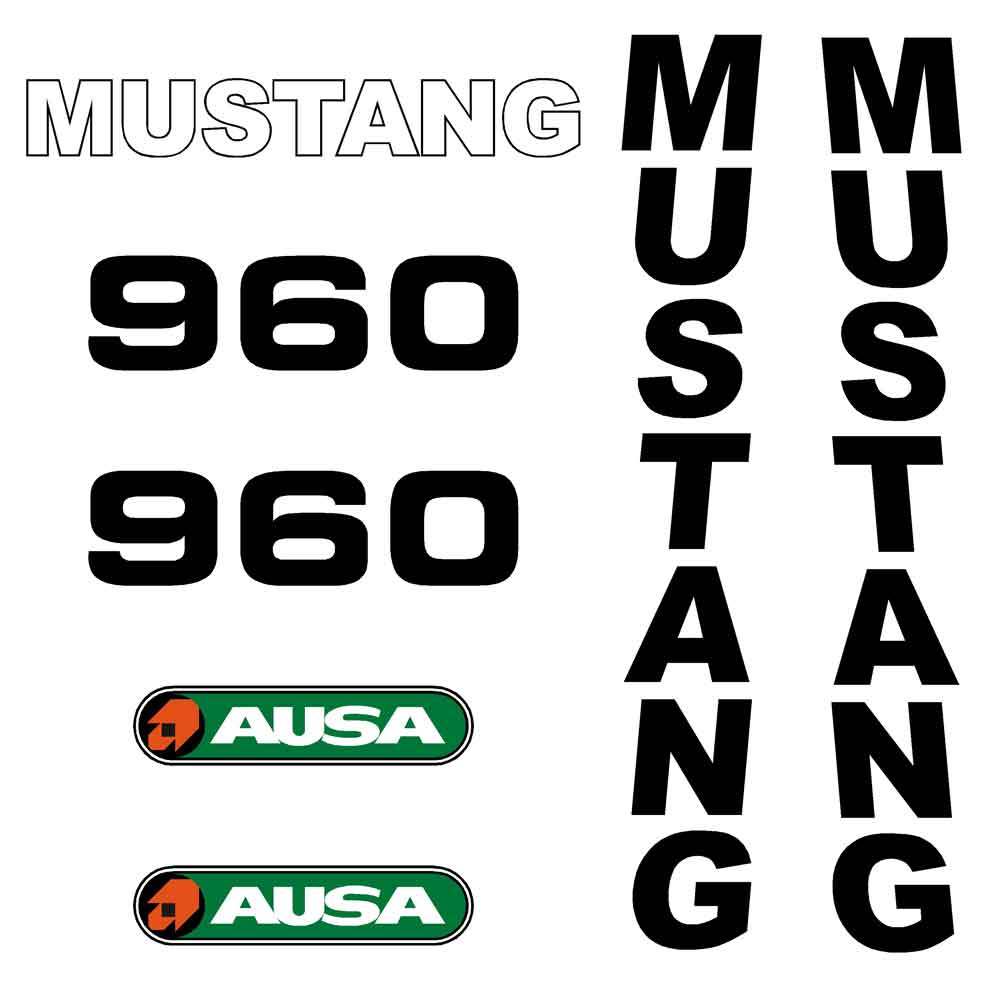 Mustang 960 Decal Kit Mustang 960 Decal Kit