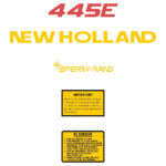 New Holland 445E Decal Kit - Tractor Attachment