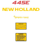 New Holland 445E Decal Kit - Tractor Attachment