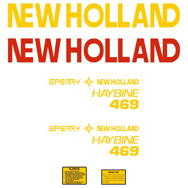 New Holland 469 Hayliner Decal Kit - Tractor Attachment New Holland 469 Hayliner Decal Kit - Tractor Attachment