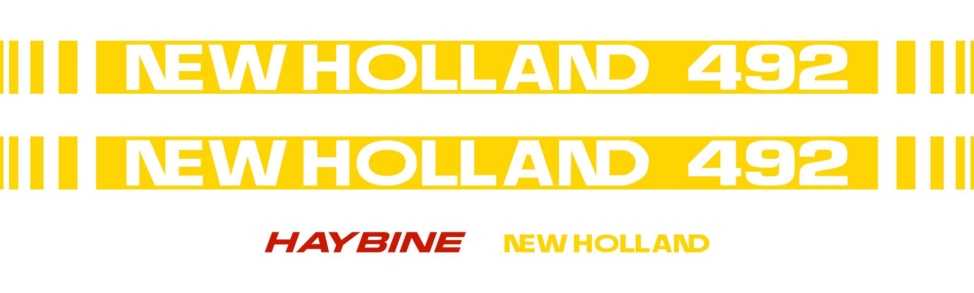 New Holland 492 Decal Kit - Tractor Attachment New Holland 492 Decal Kit - Tractor Attachment