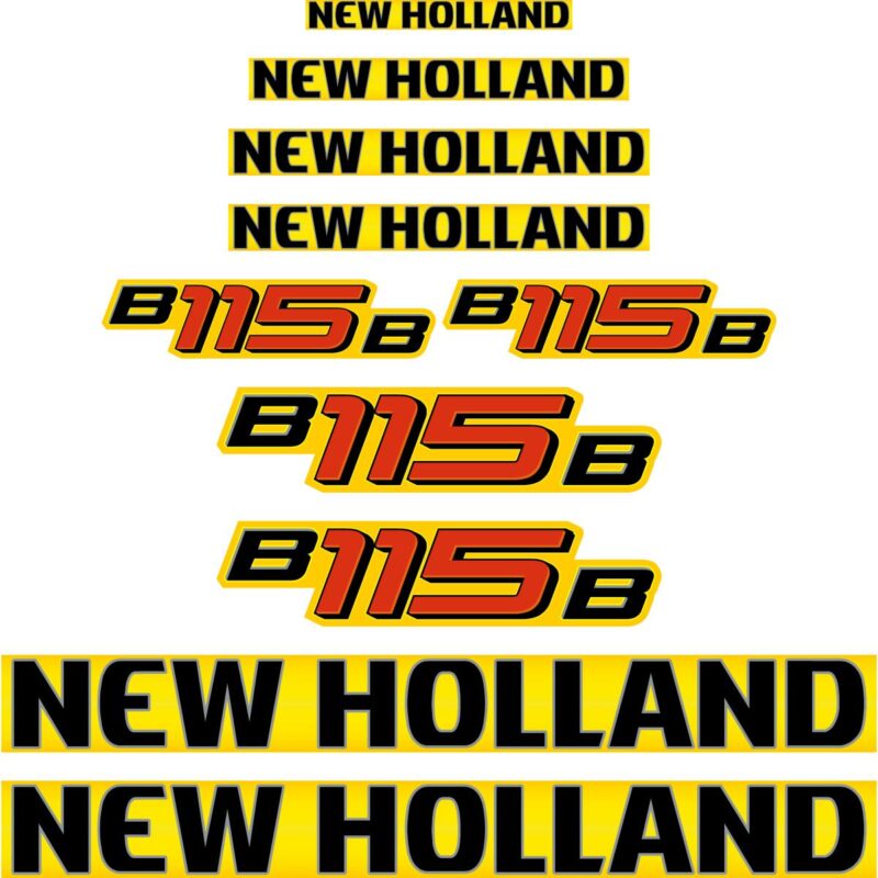 New Holland B115B Decal Kit