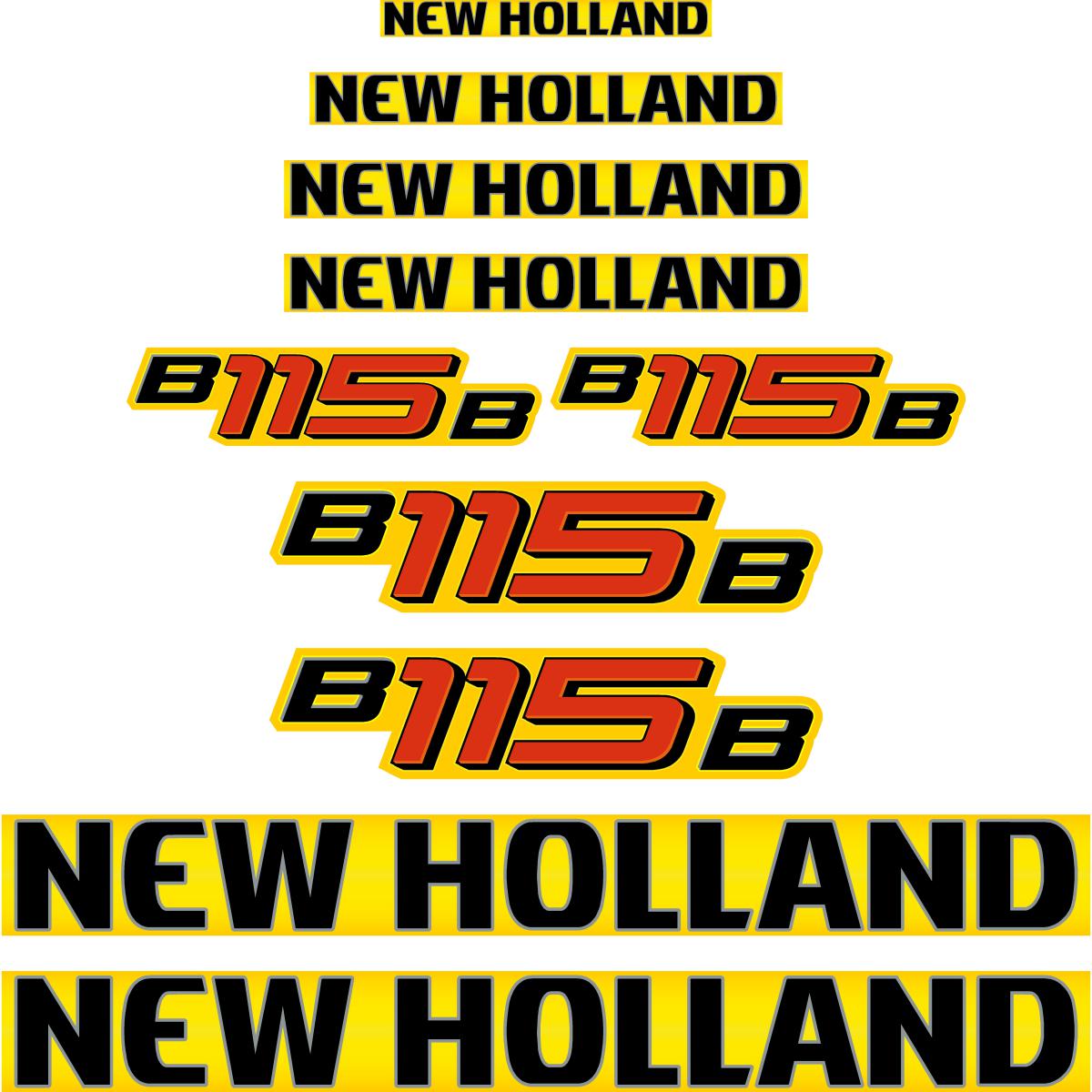 New Holland B115B Decal Kit New Holland B115B Decal Kit