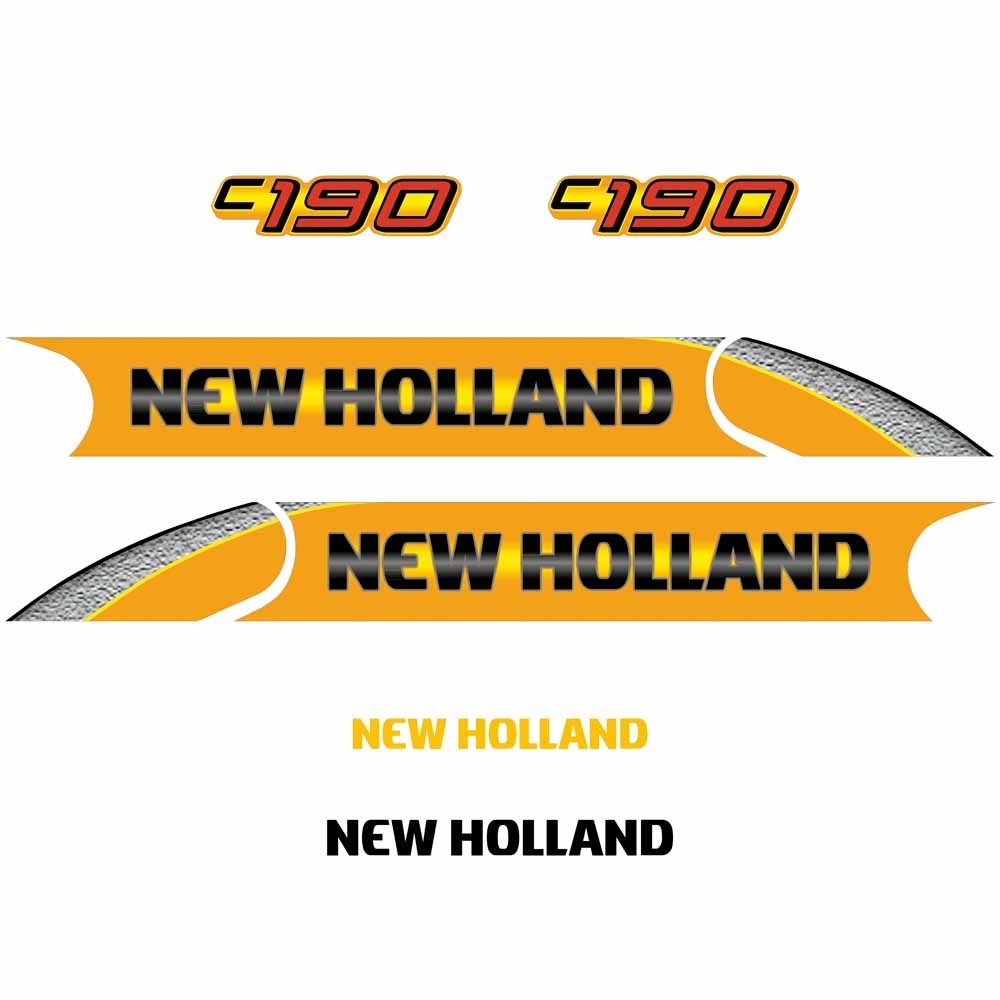 New Holland C190 Decal Kit New Holland C190 Decal Kit