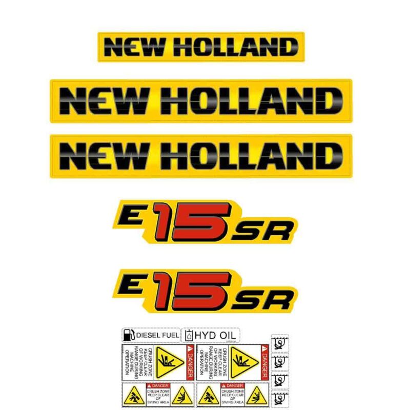 New Holland E15SR Decal Kit
