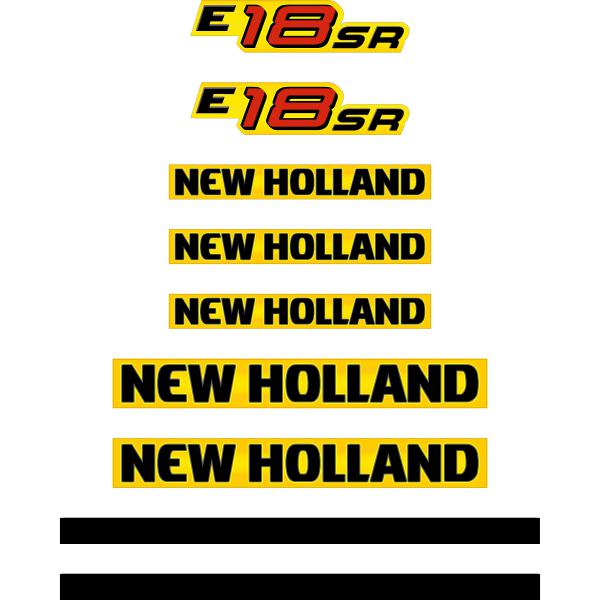 New Holland E18SR Decal Kit New Holland E18SR Decal Kit