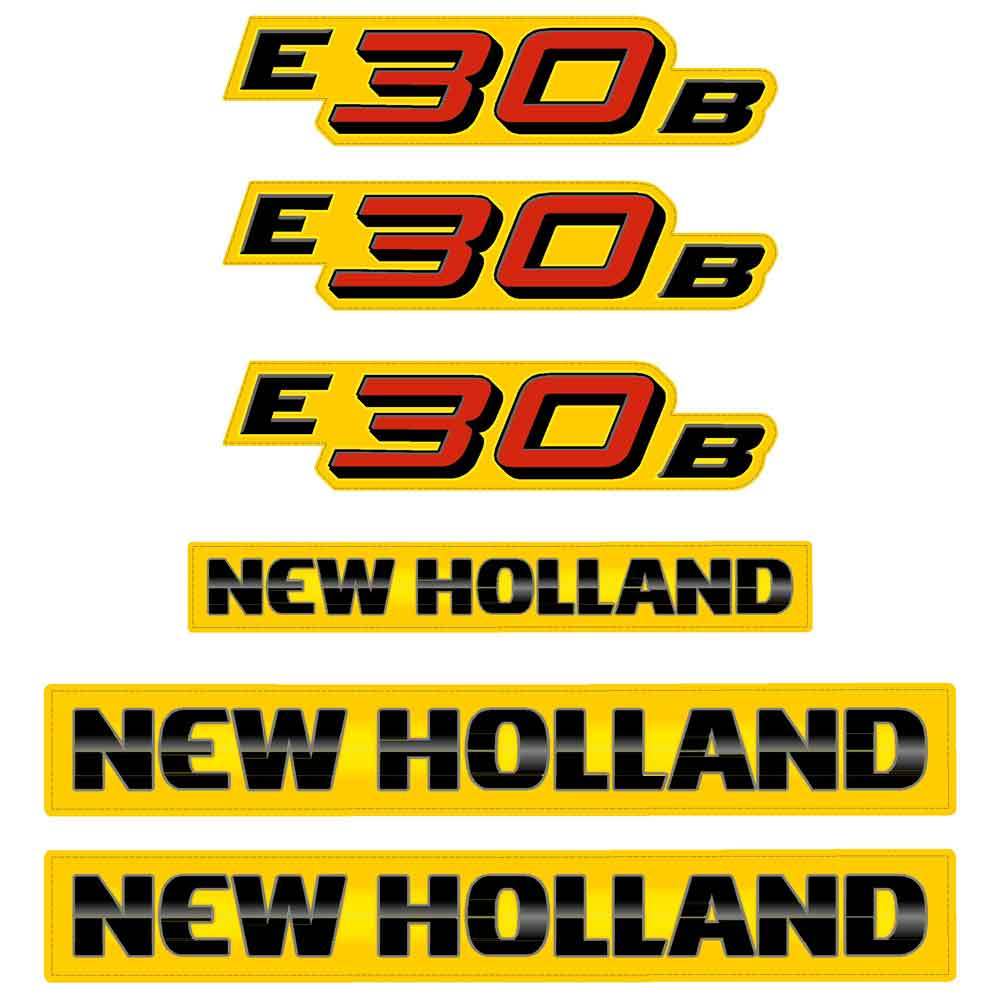 New Holland E30B Decal Kit New Holland E30B Decal Kit