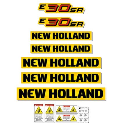 New Holland E30SR Decal Kit