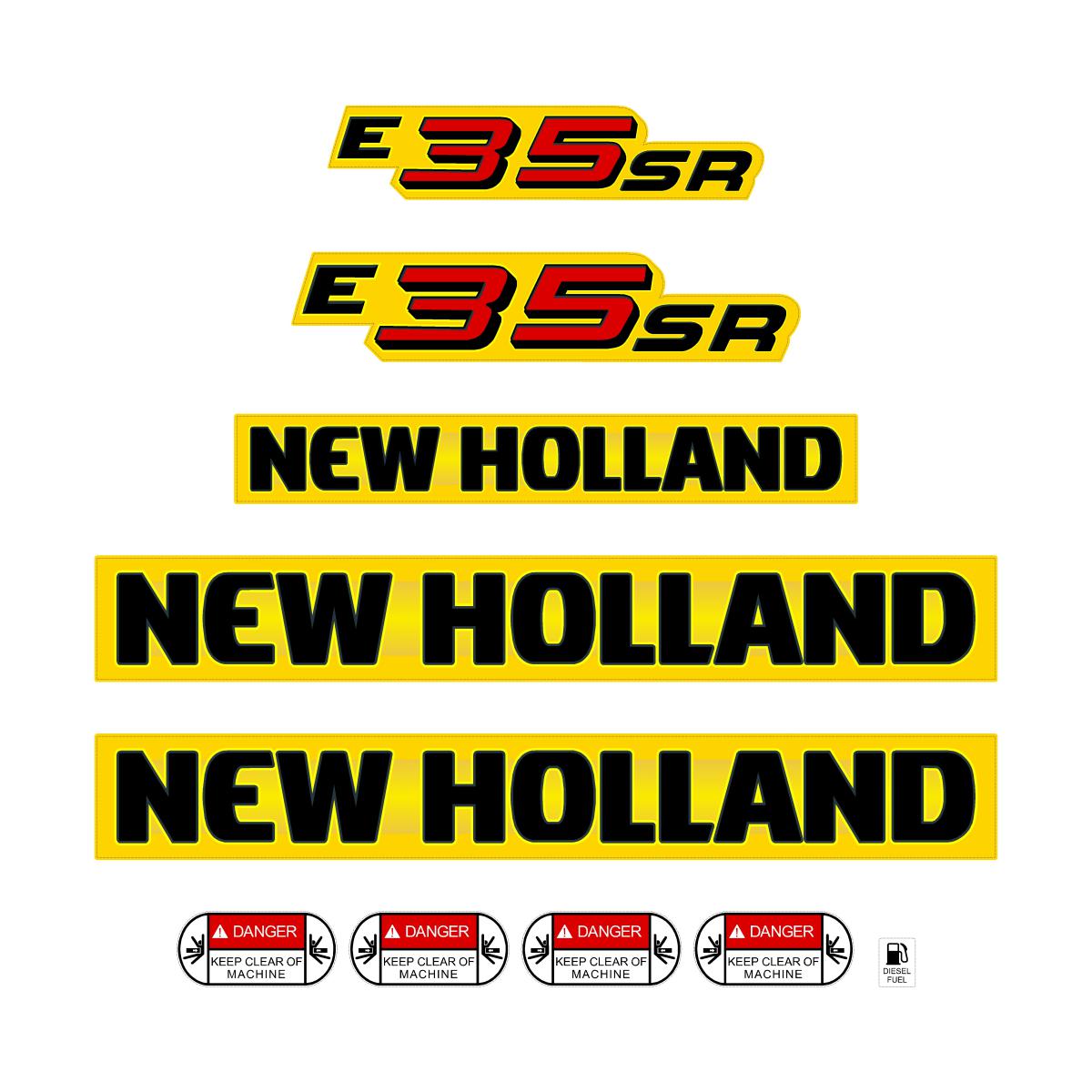 New Holland E35SR Decal Kit New Holland E35SR Decal Kit