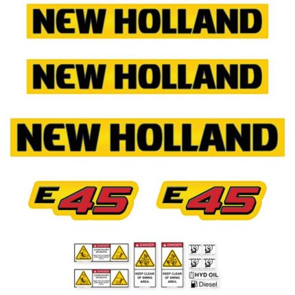 New Holland E45 Decal Kit