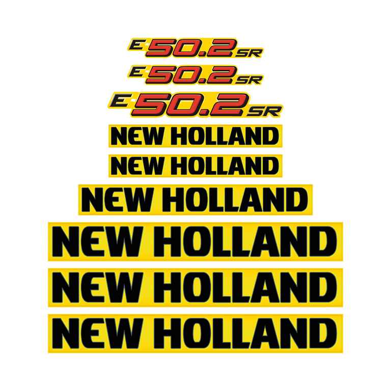 New Holland E55 . 2 SR Decal Kit New Holland E55 . 2 SR Decal Kit