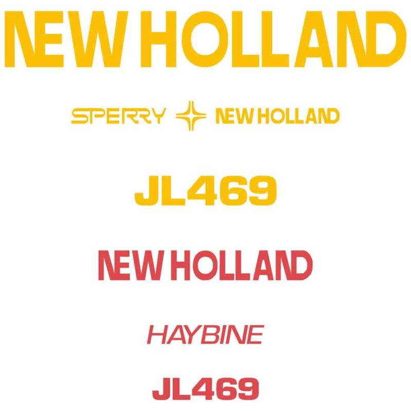 New Holland Haybine JL469 Decal Kit - Tractor Attachment