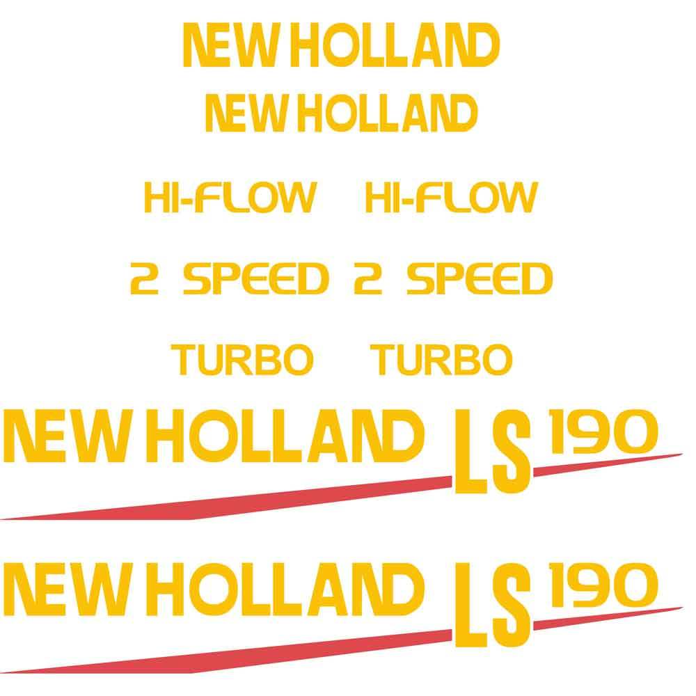 New Holland LS190 Decal Kit New Holland LS190 Decal Kit