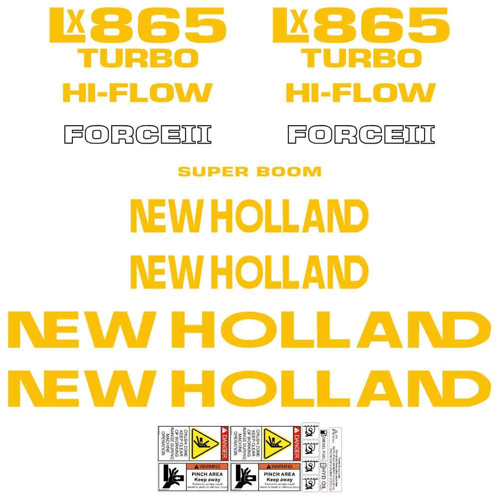 New Holland LX865 Decal Kit New Holland LX865 Decal Kit