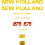 New Holland NH 275 Hayliner Decal Kit - Tractor Attachment