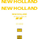 New Holland NH69 Hayliner Decal Kit - Tractor Attachment