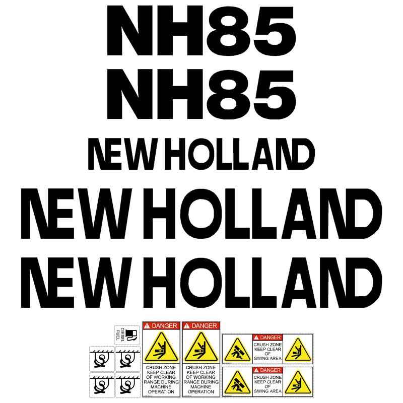 New Holland NH85 Decal Kit New Holland NH85 Decal Kit