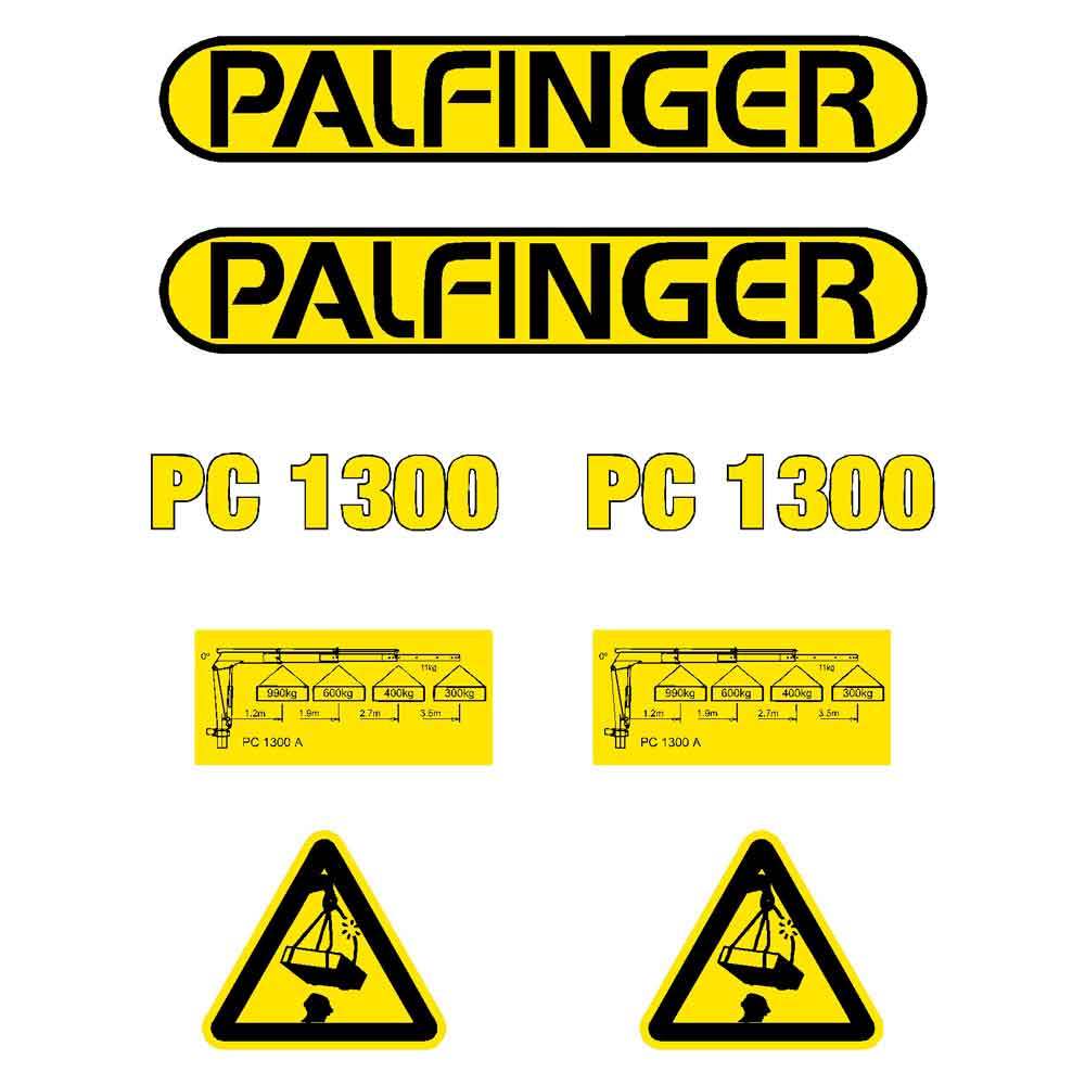 Palfinger PC1300 Decal Kit Palfinger PC1300 Decal Kit
