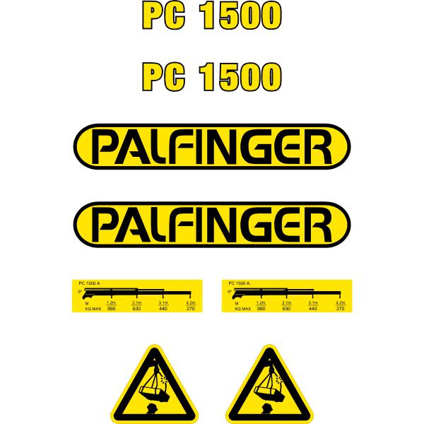 Palfinger PC1500 Decal Kit Palfinger PC1500 Decal Kit