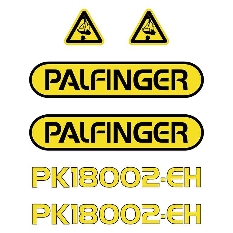 Palfinger PK18002 EH Decal Kit Palfinger PK18002 EH Decal Kit