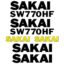 SAKAI SW770HF Decal Kit