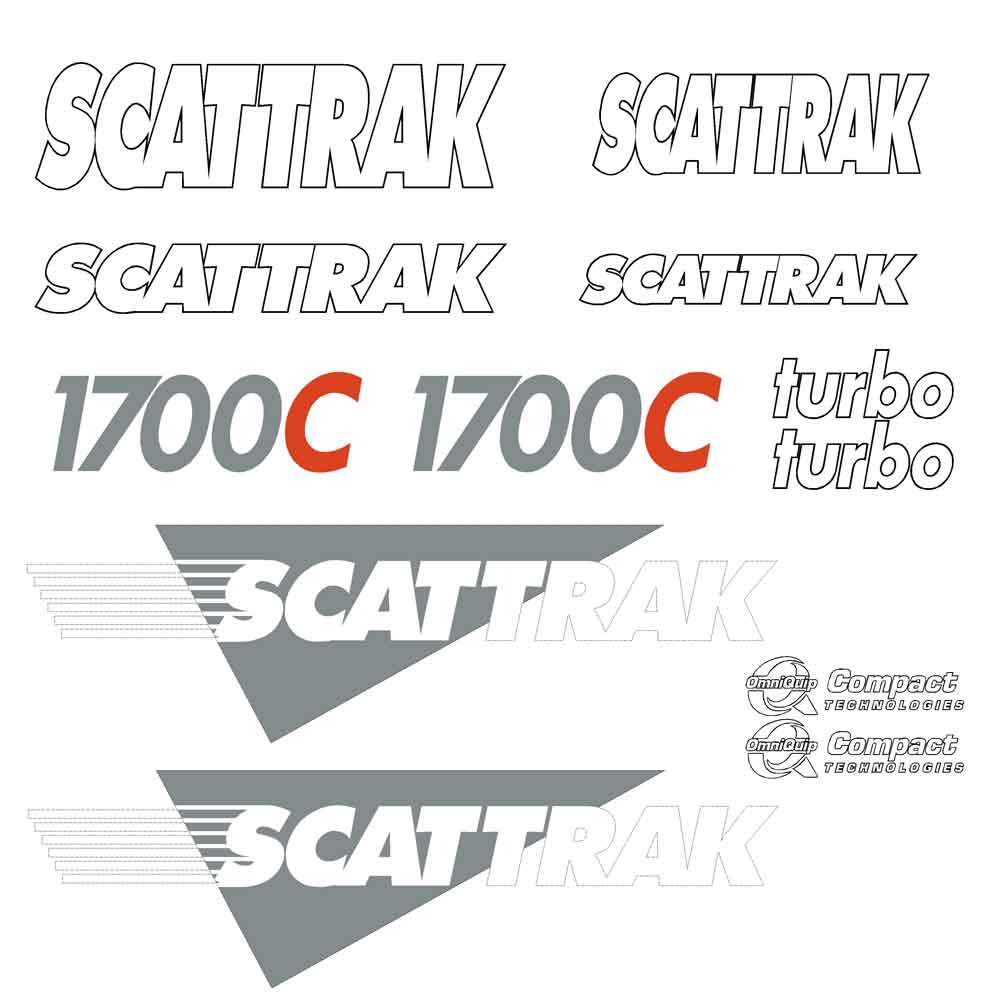 Scat Trak 1700C Decal Kit Scat Trak 1700C Decal Kit