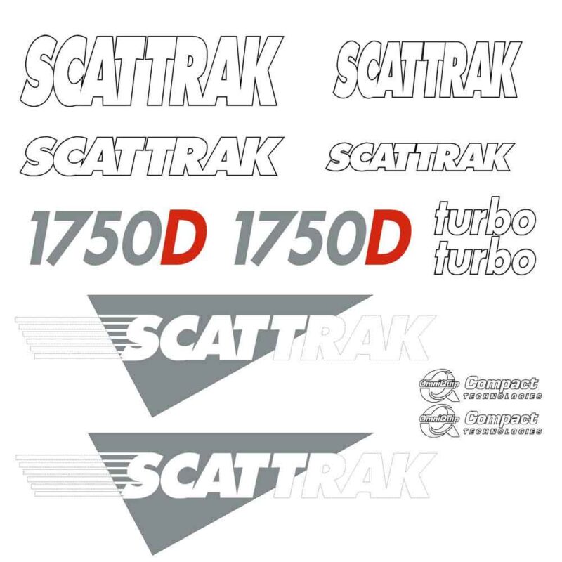 Scat Trak 1750D Decal Kit