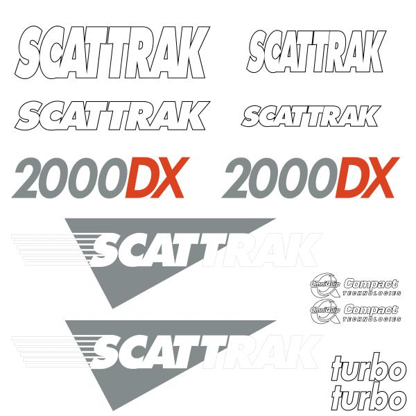 Scat Trak 2000DX Decal Kit Scat Trak 2000DX Decal Kit