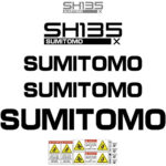 Sumitomo SH135X-3B Decal Kit