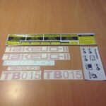 Takeuchi TB015 Decal Kit