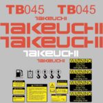 Takeuchi TB045 Decal Kit