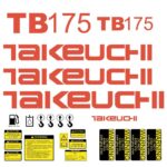 Takeuchi TB175 Decal Kit