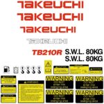 Takeuchi TB210R Decal Kit