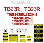 Takeuchi TB23R Decal Kit